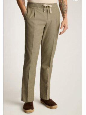 Bonobos Green Linen Blend Pant in Medium